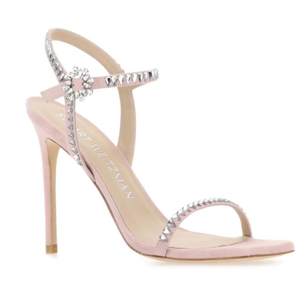 Stuart Weitzman Gemcut Strappy Heeled Sandals size us 10